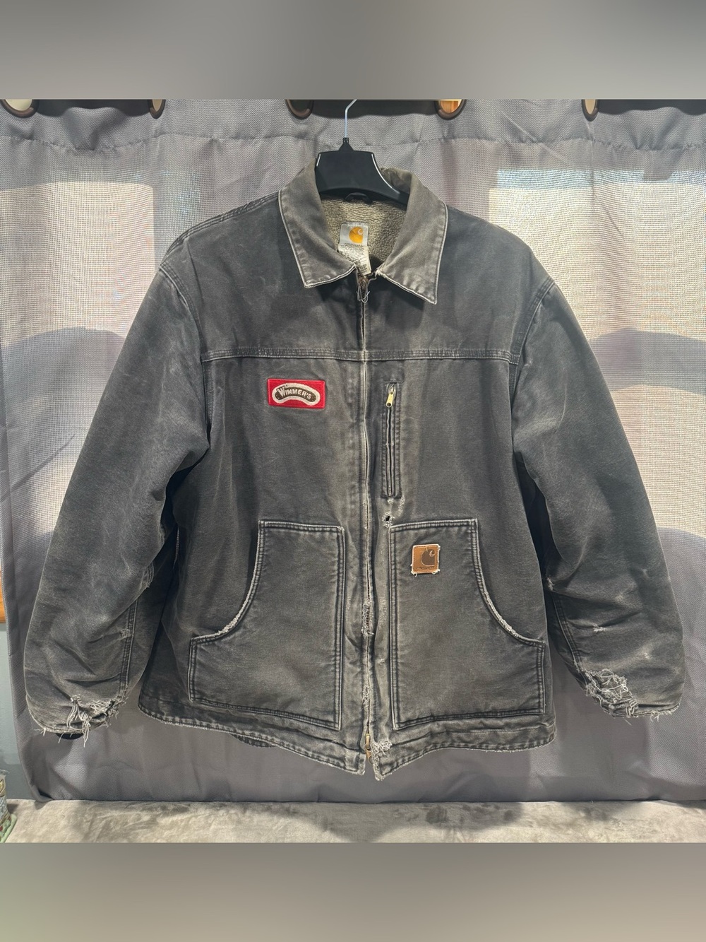 Vintage Carhartt Distressed Jacket with Lining Size- XL